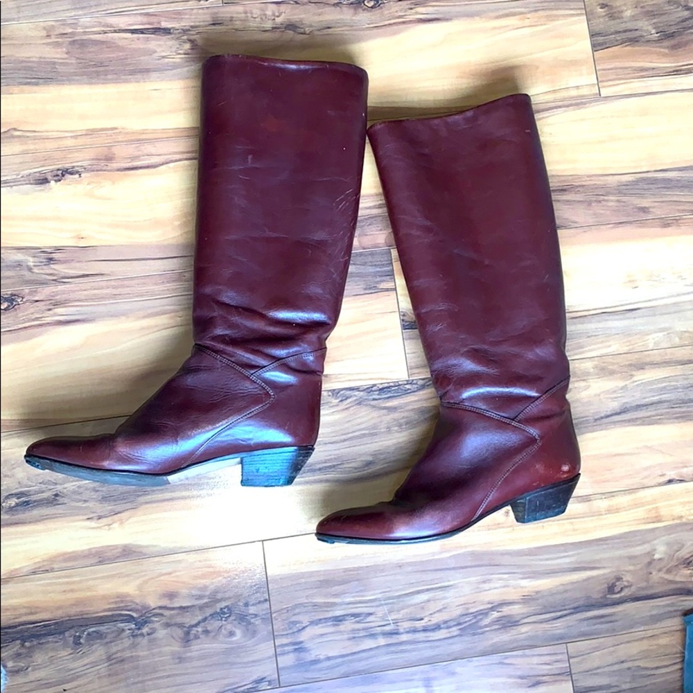Vintage, 80s, Italian leather boots